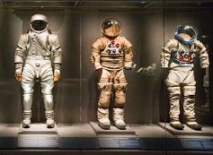 Visitors exploring exhibits